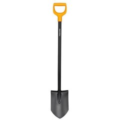 Лопата Fiskars Solid 1066716, черная цена и информация | Садовые инструменты | kaup24.ee