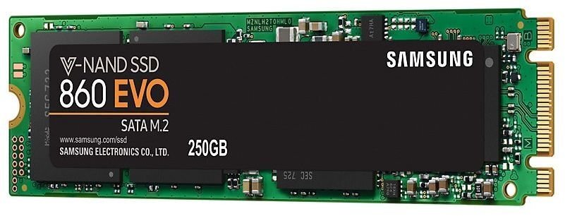 Samsung 860 EVO 250GB SATA3 (MZ-N6E250BW) hind ja info | Sisemised kõvakettad (HDD, SSD, Hybrid) | kaup24.ee