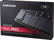 Samsung 960 Pro 1TB M.2 PCIe (MZ-V6P1T0BW) цена и информация | Sisemised kõvakettad (HDD, SSD, Hybrid) | kaup24.ee