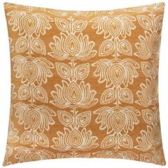 Подушка Atmosphera flower, жёлтая (40 x 40 см) цена и информация | Декоративные подушки и наволочки | kaup24.ee