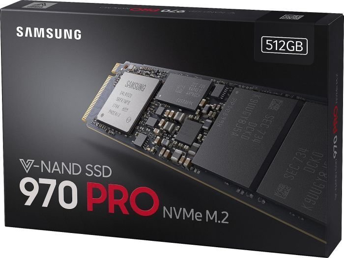 Samsung 970 PRO 512GB PCIe x4 NVMe (MZ-V7P512BW) hind ja info | Sisemised kõvakettad (HDD, SSD, Hybrid) | kaup24.ee