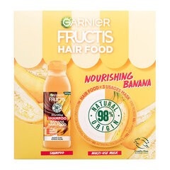 Juuksekosmeetika kinkekomplekt Fructis Hair Food Banana kuivadele juustele: šampoon, 350 ml + mask, 390 ml hind ja info | Šampoonid | kaup24.ee