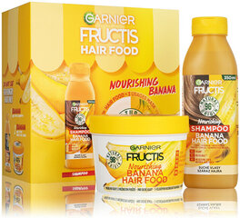 Juuksekosmeetika kinkekomplekt Fructis Hair Food Banana kuivadele juustele: šampoon, 350 ml + mask, 390 ml hind ja info | Šampoonid | kaup24.ee