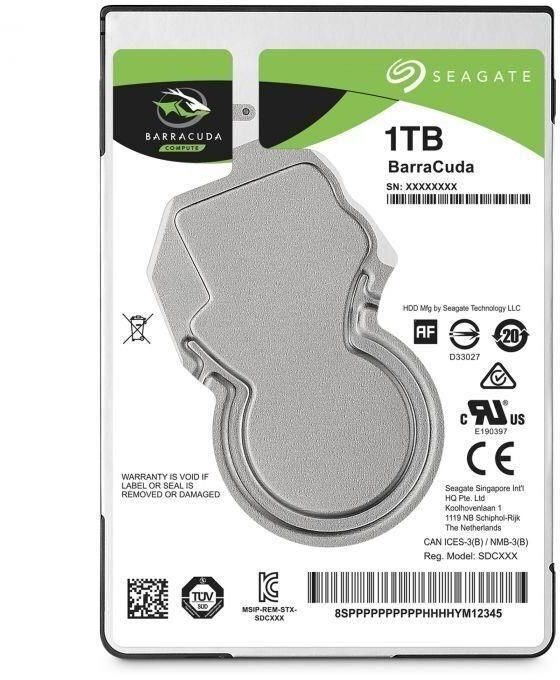 Seagate BarraCuda, 1TB SATA3 (ST1000LM049) цена и информация | Sisemised kõvakettad (HDD, SSD, Hybrid) | kaup24.ee