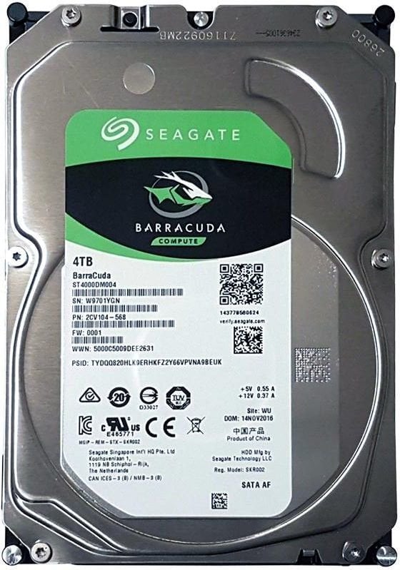 Seagate BarraCuda 4TB, SATA/600 (ST4000DM004) цена и информация | Sisemised kõvakettad (HDD, SSD, Hybrid) | kaup24.ee