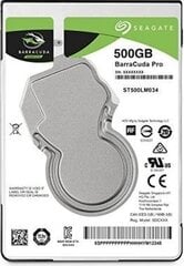 Seagate BarraCuda 500GB SATA3 (ST500LM034) цена и информация | Внутренние жёсткие диски (HDD, SSD, Hybrid) | kaup24.ee