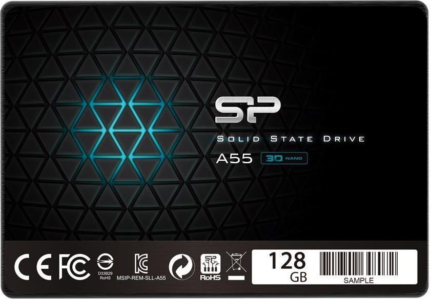 Silicon Power Ace A55 128GB SATA3 (SP128GBSS3A55S25) hind ja info | Sisemised kõvakettad (HDD, SSD, Hybrid) | kaup24.ee