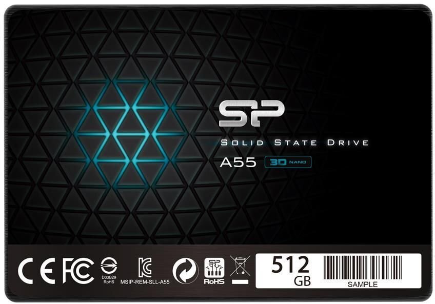 Silicon Power Ace A55 512GB SATA3 (SP512GBSS3A55S25) цена и информация | Sisemised kõvakettad (HDD, SSD, Hybrid) | kaup24.ee