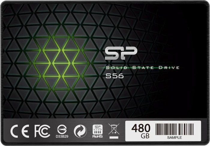 Silicon Power S56 480GB Sata3 (SP480GBSS3S56A25) цена и информация | Sisemised kõvakettad (HDD, SSD, Hybrid) | kaup24.ee