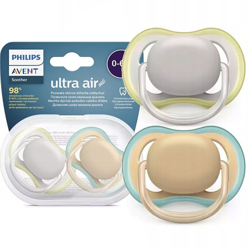 Lutt Philips Avent Ultra Air SCF085/15, 0-6 kuud, 2 tk hind ja info | Lutid | kaup24.ee