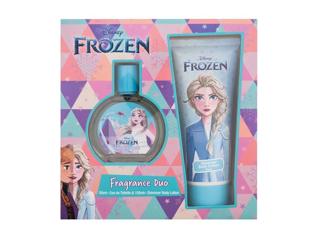 Komplekt Disney Frozen Elsa: tualettvesi, 50 ml + kehakreem, 150 ml hind ja info | Laste parfüümid | kaup24.ee