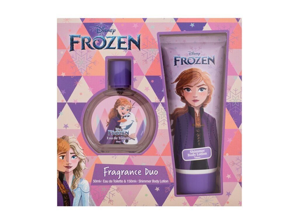 Komplekt Disney Frozen Anna: tualettvesi, 50 ml + kehakreem, 150 ml hind ja info | Laste parfüümid | kaup24.ee