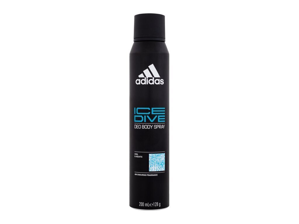 Spreideodorant meestele Adidas Ice Dive 200 ml hind ja info | Lõhnastatud kosmeetika naistele | kaup24.ee