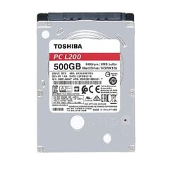 Toshiba L200 500GB SATA3 (HDWK105UZSVA) цена и информация | Внутренние жёсткие диски (HDD, SSD, Hybrid) | kaup24.ee