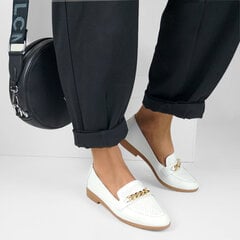 Goodin белые кожаные лоферы цена и информация | Женская обувь Cink Me, коричневая | kaup24.ee