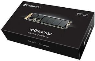 Transcend JetDrive 820 960GB PCie x2 (TS960GJDM820) hind ja info | Sisemised kõvakettad (HDD, SSD, Hybrid) | kaup24.ee