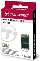 Transcend MTS420 120 GB, SATA3 (TS120GMTS420) цена и информация | Внутренние жёсткие диски (HDD, SSD, Hybrid) | kaup24.ee