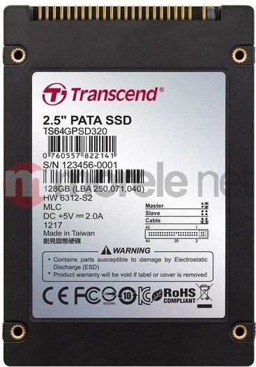 Transcend PSD330 64GB IDE (TS64GPSD330) hind ja info | Sisemised kõvakettad (HDD, SSD, Hybrid) | kaup24.ee