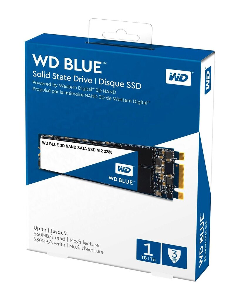 Western Digital WD Blue 1TB SATA3 (WDS100T2B0B) цена и информация | Sisemised kõvakettad (HDD, SSD, Hybrid) | kaup24.ee