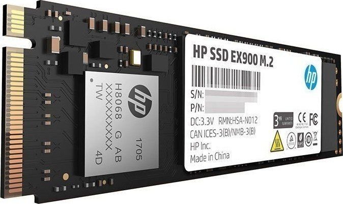 HP EX900 500GB PCIe x4 NVMe (2YY44AA#ABB) hind ja info | Sisemised kõvakettad (HDD, SSD, Hybrid) | kaup24.ee