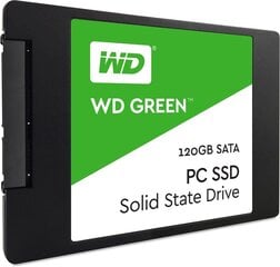 Western Digital WD Green 120GB SATA3 (WDS120G2G0A) цена и информация | Внутренние жёсткие диски (HDD, SSD, Hybrid) | kaup24.ee