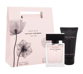 Komplekt Narciso Rodriguez For Her Musc Noir: parfüümvesi, 30 ml + kehakreem, 50 ml цена и информация | Женские духи | kaup24.ee