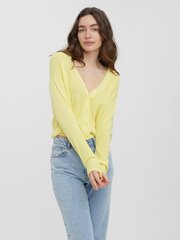 Vero Moda naiste kardigan 10261276*02, kollane 5715216477564 цена и информация | Женские кофты | kaup24.ee