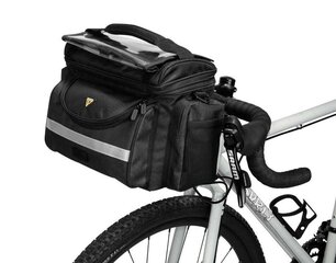 Jalgratta juhtrauakott Topeak Tour Guide Handle Bar Bag DX, 8,1 l, must цена и информация | Сумки, держатели для телефонов | kaup24.ee