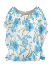 Z-One женская блузка CLARISSA PL*2117, белый/синий 4067218503583 цена и информация | Женские блузки, рубашки | kaup24.ee