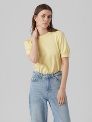 Vero Moda женская футболка 10275520*02, желтый/lem 5715366107403 цена и информация | Футболка женская | kaup24.ee
