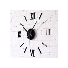 DIY настенные часы с чёрными римскими цифрами цена и информация | Часы | kaup24.ee