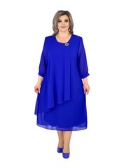 Naiste suures suuruses kleit Afrodita 95, Sinine hind ja info | Kleidid | kaup24.ee