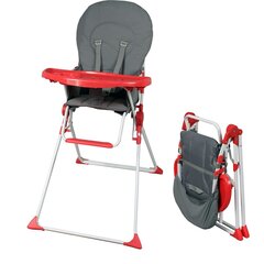 Высокий стул Bambisol Красный Серый PVC 6 - 36 Months цена и информация | Стульчики для кормления | kaup24.ee