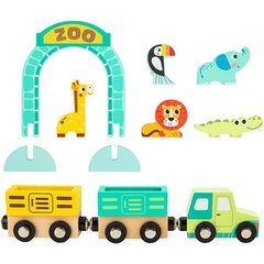 Tooky Toy puidust loomaaia teemaplaat hind ja info | Arendavad mänguasjad | kaup24.ee