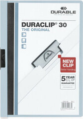 Папка-портфолио Durable Duraclip 30, синяя / прозрачная, A4, 25 шт. цена и информация | Смягчает воду и защищает Вашу посудомоечную машину от извести. | kaup24.ee