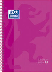 Записная книжка Oxford European Book, фуксия, A4, 5 шт. цена и информация | Тетради и бумажные товары | kaup24.ee