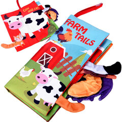 Мягкая книжка для малышей - домашние животные цена и информация | Мягкие игрушки | kaup24.ee
