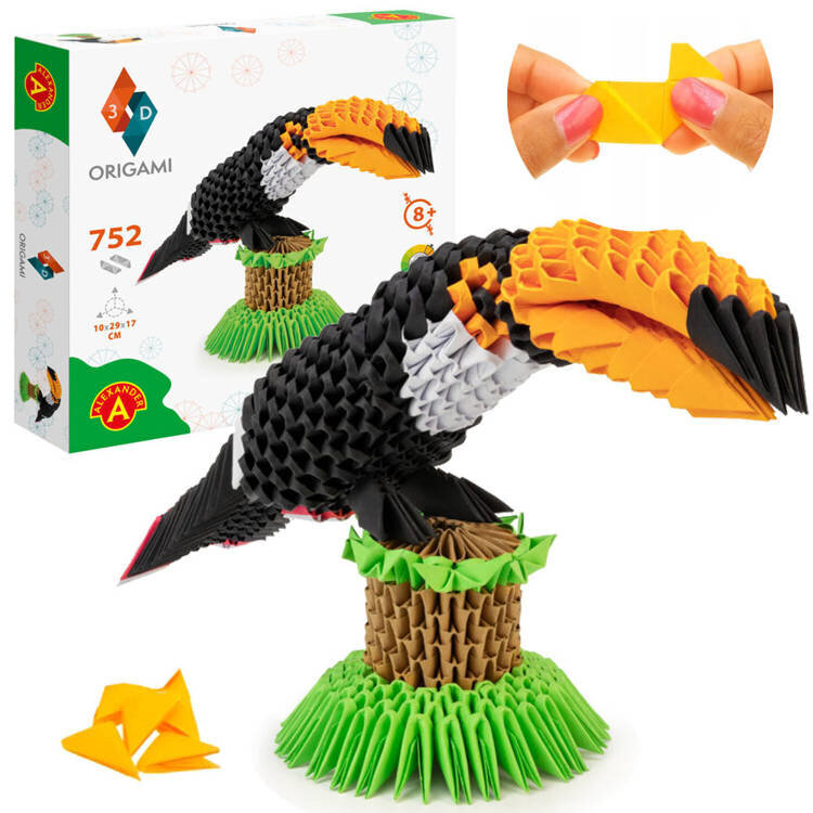 Alexander 3D origami loominguline komplekt, Tukan hind ja info | Arendavad mänguasjad | kaup24.ee