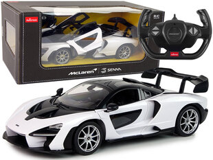McLaren Senna Rastar kaugjuhtimispuldiga auto, valge hind ja info | Poiste mänguasjad | kaup24.ee