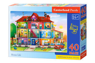 Castorland House Life Puzzle, 40 tükki hind ja info | Pusled | kaup24.ee