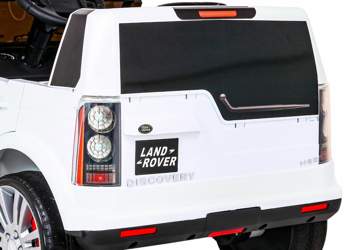 Land Rover Discovery ühekohaline elektriauto, valge hind ja info | Laste elektriautod | kaup24.ee