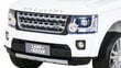 Land Rover Discovery ühekohaline elektriauto, valge цена и информация | Laste elektriautod | kaup24.ee