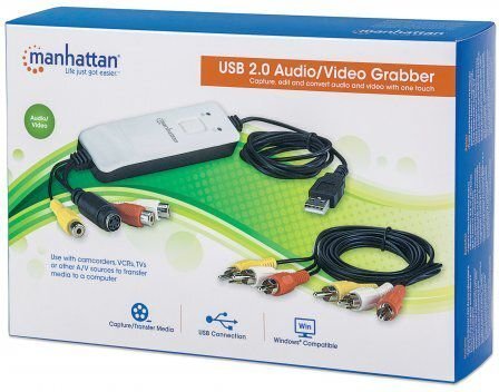 Manhattan Audio/Wideo Grabber USB (162579) hind ja info | TV vastuvõtjad, FM, videokaardid | kaup24.ee