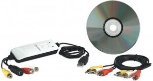 Manhattan Audio/Wideo Grabber USB (162579) hind ja info | TV vastuvõtjad, FM, videokaardid | kaup24.ee