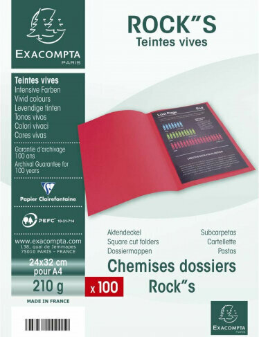 Exacompta Subfolder Exacompta Rock's Mint A4 (100 Units) цена и информация | Kirjatarbed | kaup24.ee