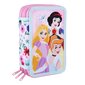 Kolmepoolne pinal Princesses Disney 43 Tükid, osad Roosa (12 x 19,5 x 6,5 cm) hind ja info | Pinalid | kaup24.ee