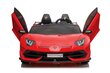 Lamborghini Aventador SX2028 elektriauto, punane hind ja info | Laste elektriautod | kaup24.ee