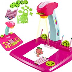 Mänguasja joonistusprojektor, roosa hind ja info | Arendavad mänguasjad | kaup24.ee