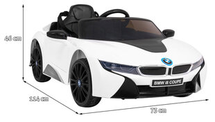 BMW I8 LIFT ühekohaline elektriauto, valge hind ja info | Laste elektriautod | kaup24.ee