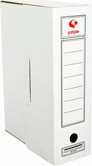 Файловый ящик Grafoplas Белый Картон Din A4 50 шт. (38.5 x 27.5 x 11.5 см) цена и информация | Смягчает воду и защищает Вашу посудомоечную машину от извести. | kaup24.ee